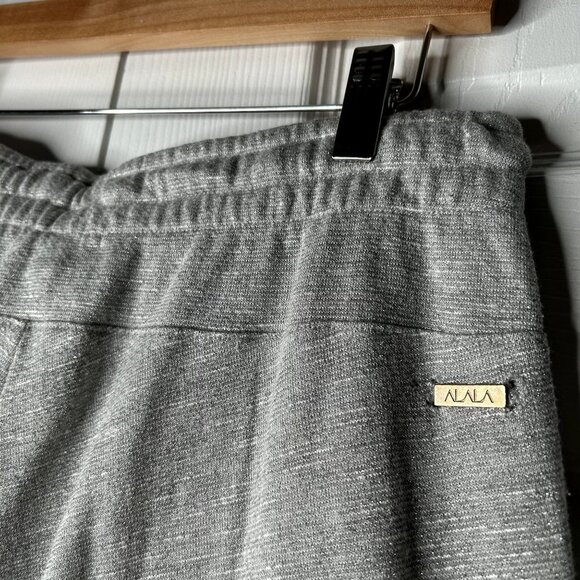 ALALA Volt Silver Light Grey Drawstring Waist Sweatpants Women's Size Medium M - Picture 10 of 12